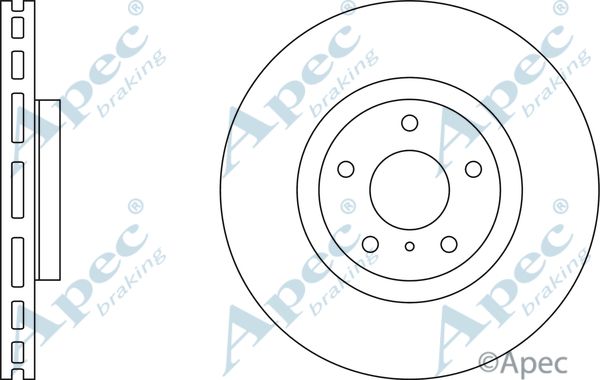 APEC BRAKING Jarrulevy DSK2567